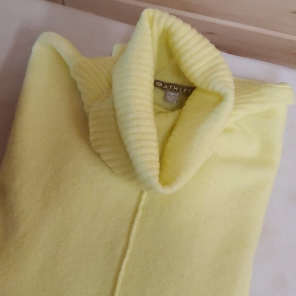 Athleta Transit Pullover Bright Yellow Sweater Tu… - image 14